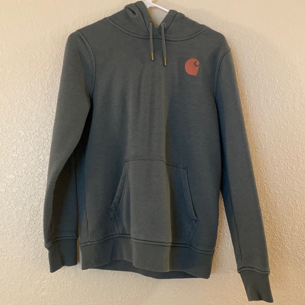 Sage green carhartt hoodie